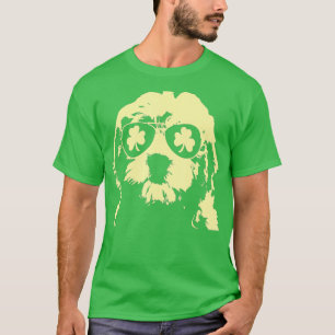 アイリッシュドードルドッグゴールデンドルSt patricks day Tシャツ