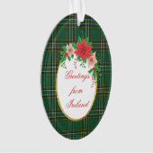 アイリッシュナショナルオリジナルタータンチェック オーナメント (正面)