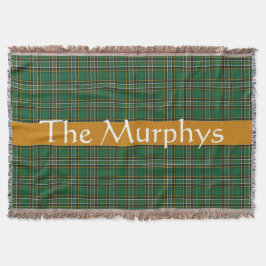 アイリッシュナショナルタータンチェック パーソナライズされた スローブランケット