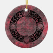 アイリッシュノットデザイン セラミックオーナメント (正面)
