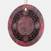 アイリッシュノットデザイン セラミックオーナメント (左)