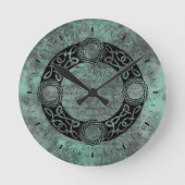 アイリッシュノットデザイン ラウンド壁時計 (正面)