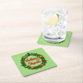 アイリッシュノーライクショーナメリークリスマス スクエアペーパーコースター (インサイチュ)