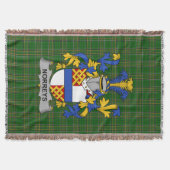 アイリッシュノーレイズコートオブアームズ家紋アイルランド スローブランケット (正面)