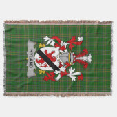 アイリッシュハイランドまたはO_ハイランドコートオブアームズ家族クレ スローブランケット (正面)