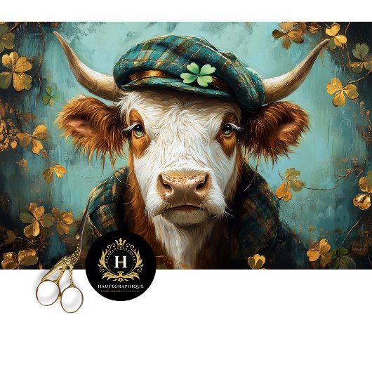 アイリッシュハイランド素朴カウボーホファームハウスデクページ 薄葉紙