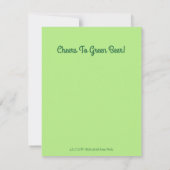 アイリッシュハウンドッグスST.パトリックの日グリーンビアカード (裏面)