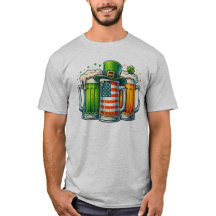 🇮🇪アイリッシュハット、アメリカ国旗とビール