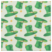 アイリッシュハットst patricks day模様 ファブリック (クローズアップ)
