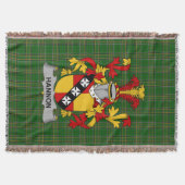 アイリッシュハノンまたはO_ハノンコートオブアームズ家族クレ スローブランケット (正面)