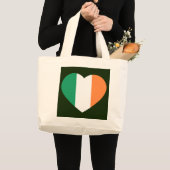 アイリッシュハートフラッグjtcnt ラージトートバッグ (正面(商品))