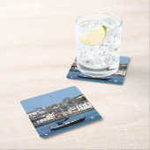 アイリッシュハーバーの安静時に帆船 – Coaster スクエアペーパーコースター (インサイチュ)