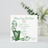 アイリッシュハープ結婚の日付を保存 セーブザデート (スタンド正面)