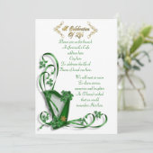 アイリッシュハープ「生活のお祝い」 招待状 (スタンド正面)