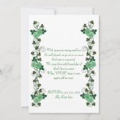 アイリッシュハープ「生活のお祝い」 招待状 (裏面)