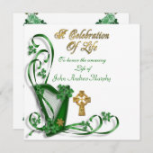 アイリッシュハープ「生活のお祝い」 招待状 (正面/裏面)