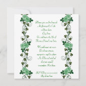 アイリッシュハープ「生活のお祝い」 招待状 (裏面)