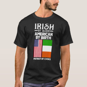 アイリッシュバイブラッドアメリカバイ誕生アイルランド Tシャツ