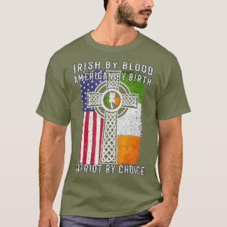 アイリッシュバイブラッドアメリカンby誕生パトリオット tシャツ