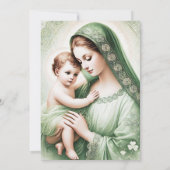 アイリッシュバプテスメリーイエスシャームロック 招待状 (裏面)