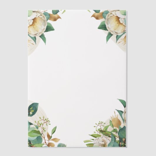 アイリッシュバラコーナー ベラム紙招待状 (正面)