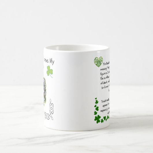 アイリッシュバンシー後を追マグ – 私の家族 コーヒーマグカップ (中央)