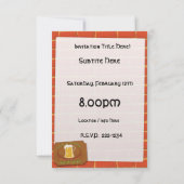 アイリッシュパブサイン 招待状 (裏面)