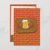 アイリッシュパブサイン 招待状 (正面/裏面)