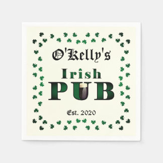 アイリッシュパブバータバーンカクテルドリンクナプキン スタンダードカクテルナプキン