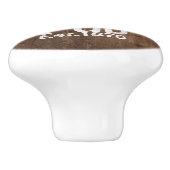 アイリッシュパブパーソナライズされたオールドケグ効果サイン セラミックノブ (側面)