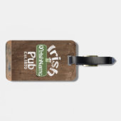 アイリッシュパブパーソナライズされたオールドケグ効果サイン ラゲッジタグ (裏面横)