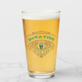 アイリッシュパブパーソナライズされたビールグラス タンブラーグラス