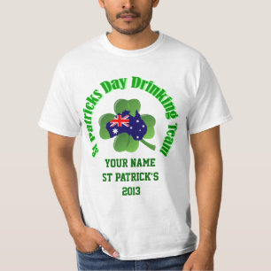 アイリッシュパーソナライズされたオーストラリアの聖パトリックの日 Tシャツ