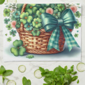 アイリッシュパーソナライズされたクローバーキッチンタオル キッチンタオル (折り畳み)