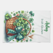 アイリッシュパーソナライズされたクローバーキッチンタオル キッチンタオル (横)