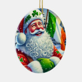 アイリッシュパーソナライズされたサンタ・クリスマス装飾品 セラミックオーナメント (右)