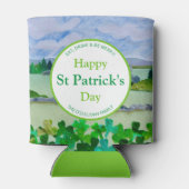 アイリッシュパーソナライズされたシャムロック 缶クーラー (裏面)