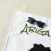 アイリッシュパーソナライズされたダンサー懸命シューダンス ビーチタオル (インサイチュ)