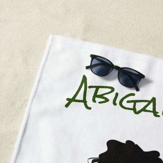 アイリッシュパーソナライズされたダンサー懸命シューダンス ビーチタオル (インサイチュ)