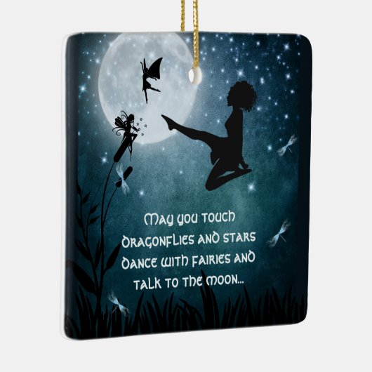 アイリッシュパーソナライズされたダンスで踊ってほしい セラミックオーナメント (右)