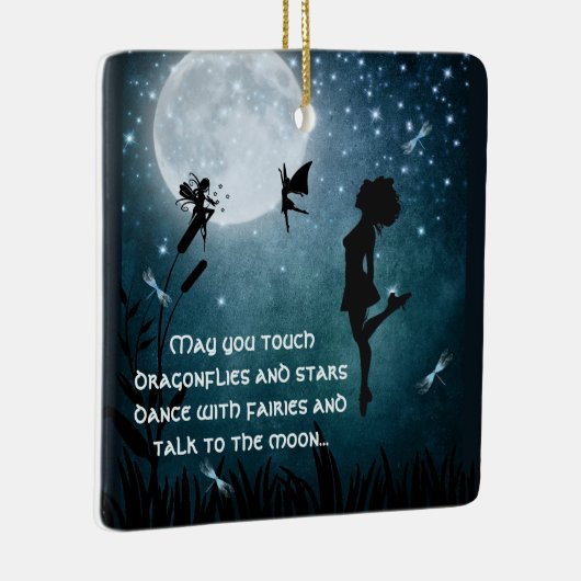 アイリッシュパーソナライズされたダンスで踊ってほしい セラミックオーナメント (右)