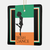 アイリッシュパーソナライズされたダンスのアイルランド国旗 セラミックオーナメント (左)