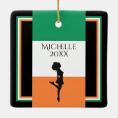 アイリッシュパーソナライズされたダンスのアイルランド国旗 セラミックオーナメント (裏面)