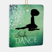 アイリッシュパーソナライズされたダンスグリーンマンダラクリスマス セラミックオーナメント (右)