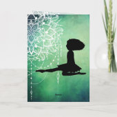 アイリッシュパーソナライズされたダンスビューティフルグリーンマンダラ カード (裏面)