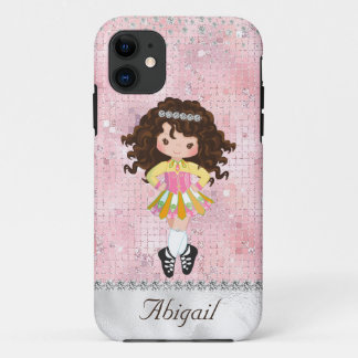 アイリッシュパーソナライズされたダンスブルネットガールソフトシューズ iPhone 11 ケース