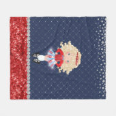 アイリッシュパーソナライズされたダンスブロンドガールソフトシューズ フリースブランケット (正面(横))