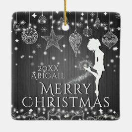 アイリッシュパーソナライズされたダンスメリークリスマス セラミックオーナメント