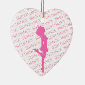 アイリッシュパーソナライズされたダンス懸命シュークリスマス セラミックオーナメント (右)