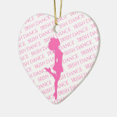 アイリッシュパーソナライズされたダンス懸命シュークリスマス セラミックオーナメント (左)